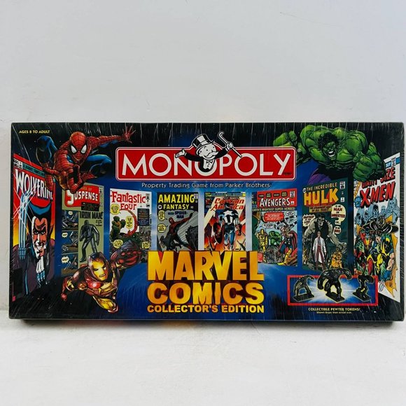 Vintage Monopoly Marvel Comics Collector's Edition 1999 Board Game New Sealed - Picture 1 of 7